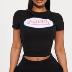 Von Dutch Boyfriend Tee - Black